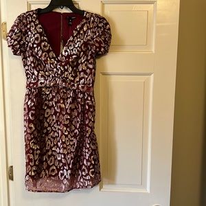 Aqua Shimmer Leopard Dress